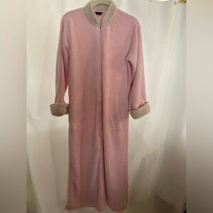 Natori Super Soft Blush Pink Plush Robe with POCKETS sz S